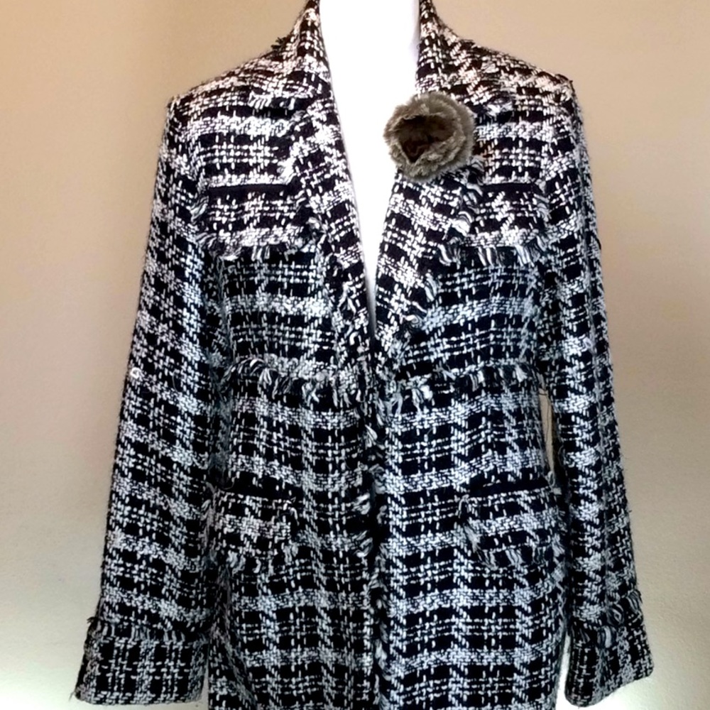 Tweed Trench Coat